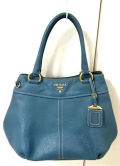 大SALE!早い者勝ち!超美品!PRADA レザー 2wayバッグ プレゼント