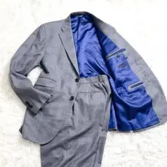 ✨美品✨　麻布テーラー　スーツ　セットアップ　グレンチェック　イタリア生地