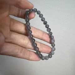 天然石　ブルーチルチ クォーツクォーツ　ブレスレット 6㍉15cm（163）