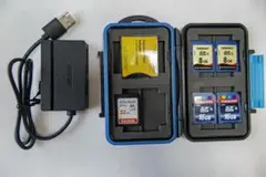 メモリーカードセット USBカードリーダー、CFアダプター付き