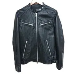 美品 JACK ROSE レザージャケット ラムレザー 羊革 シングルライダース