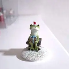 コポー　カエル　プレゼントを届けるサンタカエル（ミニミニサイズ）