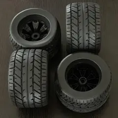 1/8 タイヤホイールセット17ミリハブ◆オンロード◆サベージ モントラ等に Yahoo!オークション - 新品未使用 1/8 タイヤホイールセット17