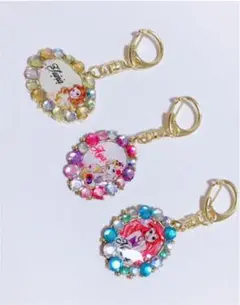 NEW プリンセス キラキラキーホルダー ハンドメイド