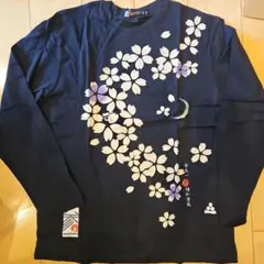 参丸一 桜花柄 長袖カットソー XXL