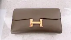 美品‼️エルメス コンスタンスロング エプソンエタンエトゥープ