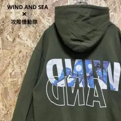 a77【美品】 WIND AND SEA 攻殻機動隊 コラボ パーカー Mサイズ