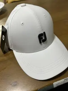 未使用 フットジョイ FootJoy ゴルフ キャップ FJ 白 ホワイト