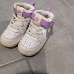 Nike ハイカットスニーカー ホワイト/パープル　14㎝　ナイキ　キッズ