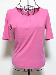 コットンファクトリー　PINK　半袖カットソー