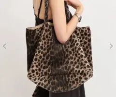 アパルトモンバザール アトリエサブロン　LEOPARD TOTE BAG アパルトモン BAZAR ATELIER SABLON バザール アトリエ サブロン