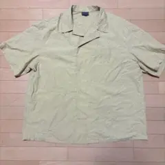H&M ビッグシャツ　半袖　からし色　XL