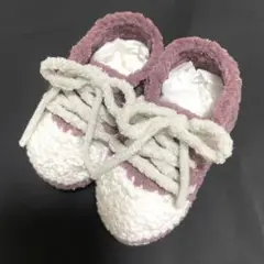 ベビーシューズ スニーカー ラメ入りピンク