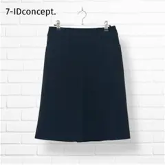 7-IDconcept. ブラック スカート【40】ひざ丈 きれいめ オフィス