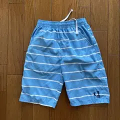 水色/白ストライプ 男の子用水着 140
