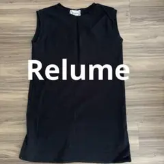 Relumeのブラックタンクトップワンピ