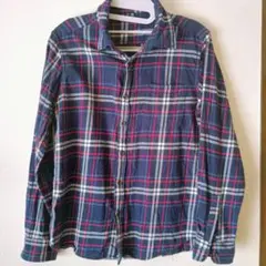 UNIQLO KIDS チェック柄長袖シャツ 150