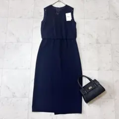 未使用 23SS セオリー ロングワンピース TANK LAYER DR A 紺
