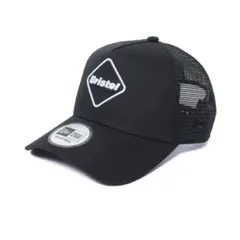 FC.Real Bristol×NEWERA メッシュキャップ オールブラック 2025年最新】F.C.Real Bristol NEW ERA ニューエラ EMBLEM MESH