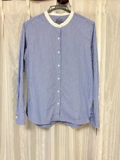 MUJI 無印良品　バンドカラー シャツ ブラウス