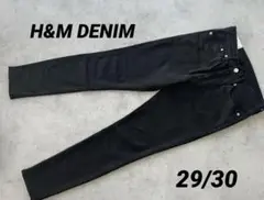 H&M &DENIM エイチアンドエムブラックスキニーデニム 29/30