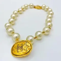 【超希少】シャネル CHANEL パールネックレス ココマーク クラウン 未使用