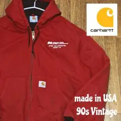 米国製 90s carhartt カーハート企業コラボ ダックジャケット