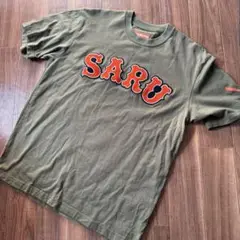 Santastic! SARU 刺繍ロゴ Tシャツ オリーブ