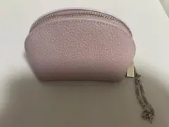 ミニポーチ　小銭入れ　アクセサリーケース　ピンク　くすみピンク