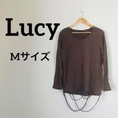 【Mサイズ】Lucy ルーシー トップス ダメージ加工 カットソー