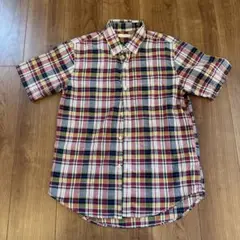 グローバルワーク （M）半袖 　チェックシャツ　夏コーデ