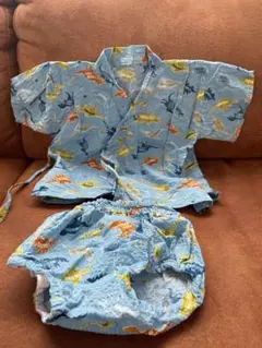 手作り 甚平 男の子 70～80 恐竜