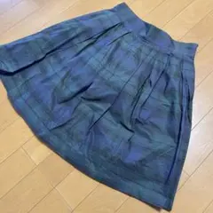 C.D.S BASIC フレアスカート Lサイズ ダークブルー系