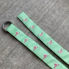 ポロラルフローレン　キッズ　ベルト　刺繍　フラミンゴ