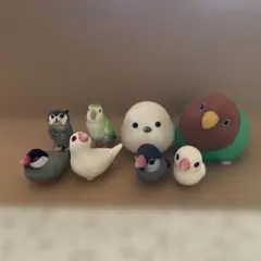 可愛い鳥のフィギュア8体セット