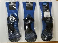 TABIO 青 ストライプ ソックス M