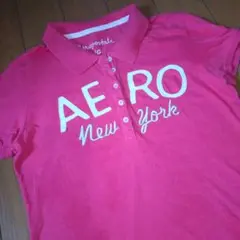 aeropostale エアロポステール ピンク ポロシャツ L