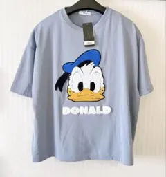 《新品・未使用・タグ付き》 Disneyドナルドダック♡サガラ刺繍　半袖Tシャツ