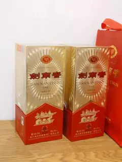 【新品×未開封2本 ※袋付き】 剣南春  沈香型白酒 剣南春 沈香型白酒 新品、未開封2本 袋付き