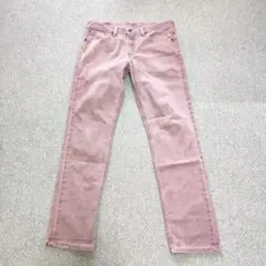 【ダメージ有】Levi's 511 スリムフィットW32 ピンクデニム 851