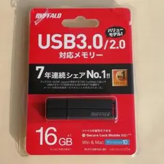 【新品】USBメモリ　16GB　USB3.0　buffalo　バッファロー
