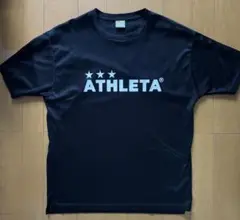 アスレタ　ATHLETA 黒　ブラック　Tシャツ　XL（O）　メンズ　レディース