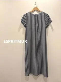 ESPRIT ストライプ 半袖 ワンピース