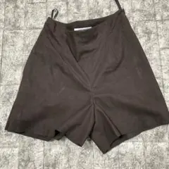 フォクシーニューヨーク　スエードショートパンツ　キュロット　ブラウン