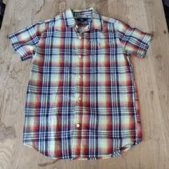 GapKids 半袖チェックシャツ 150