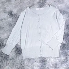STYLEBASIC【M】7分袖カーディガン　水色　ライトブルー　薄手
