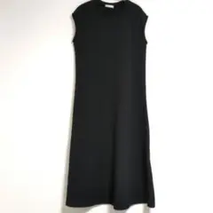 DRESSKIP ドレスキップ ブラック ノースリーブ ロングワンピース ｌ