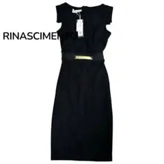 未使用⭐︎RINASCIMENTO タイトドレスワンピース　黒　ベルト　金金具
