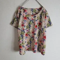 A86 お洒落 ふるじょ 古着女子 シャツ 花柄