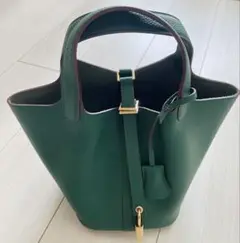 本革 キューブバッグ ハンドバッグ レザー